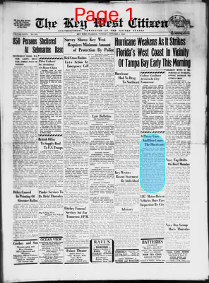 Page thumbnail for The Key West Citizen