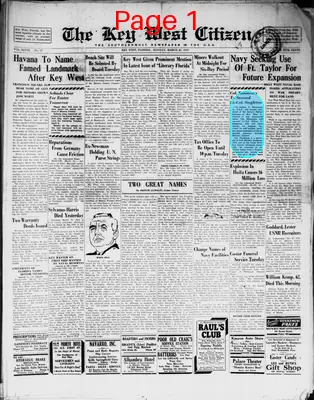 Page thumbnail for The Key West Citizen