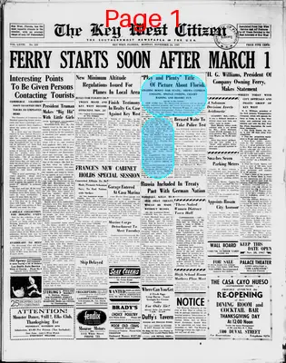 Page thumbnail for The Key West Citizen