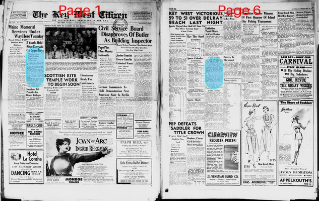 Page thumbnail for The Key West Citizen