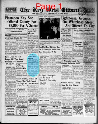 Page thumbnail for The Key West Citizen