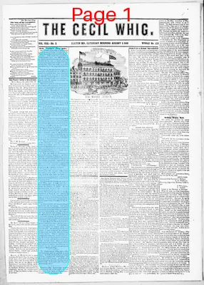 Page thumbnail for The Cecil Whig