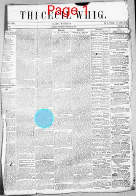 Page thumbnail for The Cecil Whig