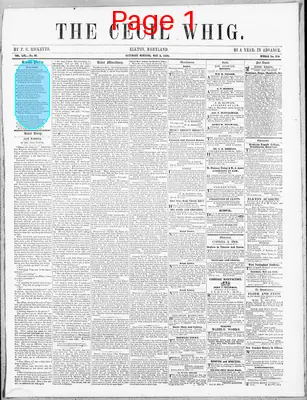 Page thumbnail for The Cecil Whig