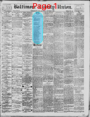 Page thumbnail for The Baltimore County Union