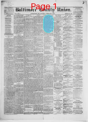 Page thumbnail for The Baltimore County Union