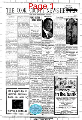 Page thumbnail for The Cook County News Herald
