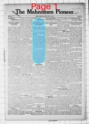 Page thumbnail for The Mahnomen Pioneer