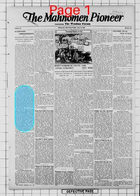 Page thumbnail for The Mahnomen Pioneer