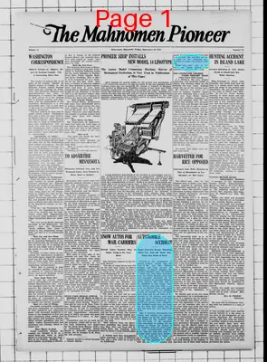 Page thumbnail for The Mahnomen Pioneer
