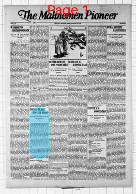 Page thumbnail for The Mahnomen Pioneer