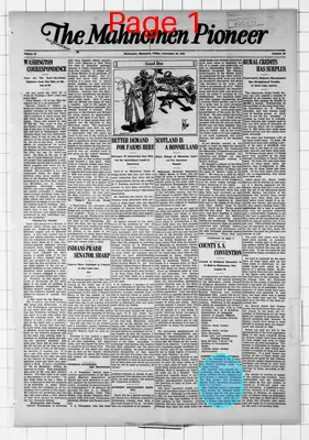 Page thumbnail for The Mahnomen Pioneer