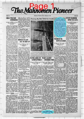 Page thumbnail for The Mahnomen Pioneer
