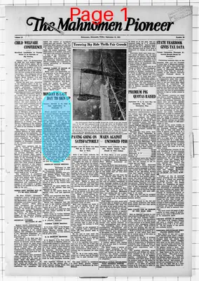 Page thumbnail for The Mahnomen Pioneer