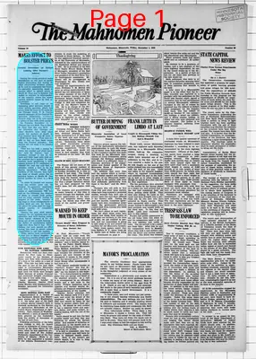 Page thumbnail for The Mahnomen Pioneer