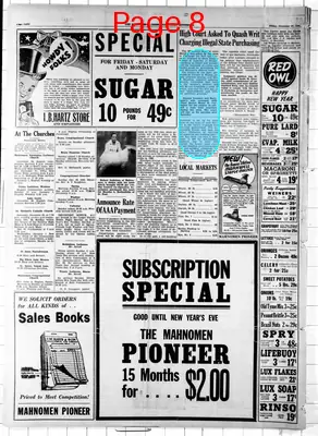 Page thumbnail for The Mahnomen Pioneer