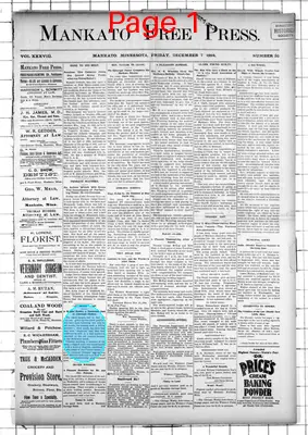 Page thumbnail for The Mankato Free Press
