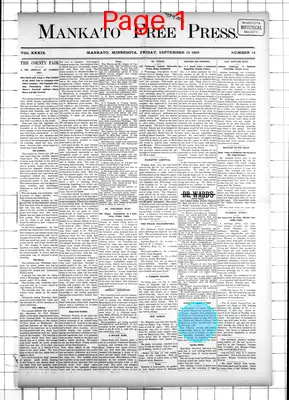Page thumbnail for The Mankato Free Press