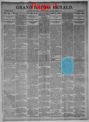 Page thumbnail for Grand Rapids Herald