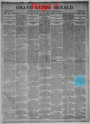Page thumbnail for Grand Rapids Herald