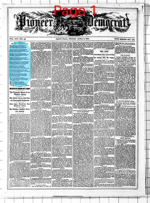 Page thumbnail for The Weekly Pioneer And Democrat