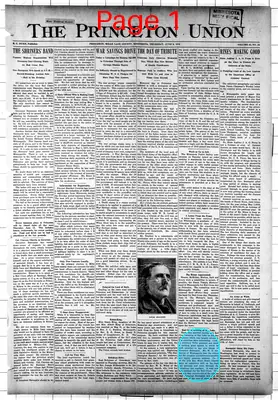 Page thumbnail for The Princeton Union