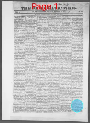 Page thumbnail for The Democratic Whig