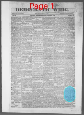 Page thumbnail for The Democratic Whig