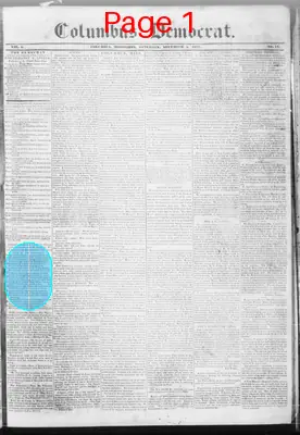 Page thumbnail for Columbus Democrat