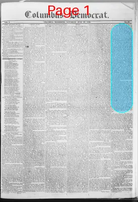 Page thumbnail for Columbus Democrat