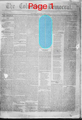 Page thumbnail for Columbus Democrat