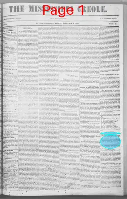 Page thumbnail for The Mississippi Creole