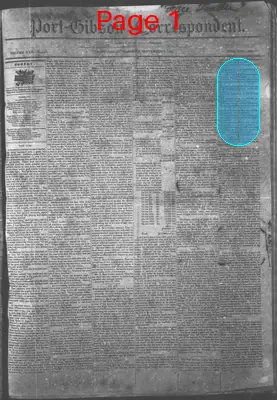 Page thumbnail for The Port Gibson Correspondent