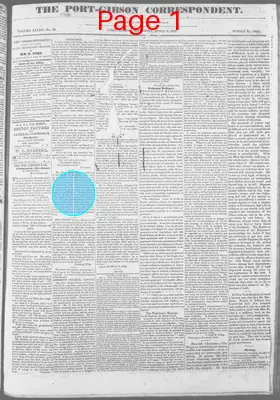 Page thumbnail for The Port Gibson Correspondent