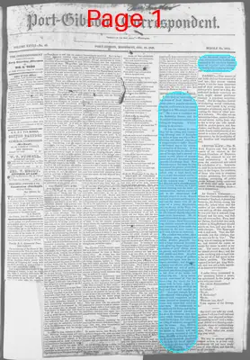 Page thumbnail for The Port Gibson Correspondent