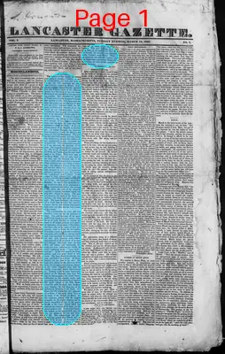 Page thumbnail for Lancaster Gazette