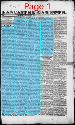 Page thumbnail for Lancaster Gazette