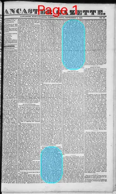 Page thumbnail for Lancaster Gazette