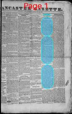 Page thumbnail for Lancaster Gazette