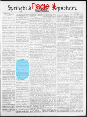 Page thumbnail for Springfield Weekly Republican