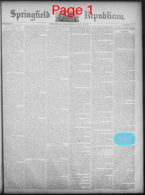 Page thumbnail for Springfield Weekly Republican