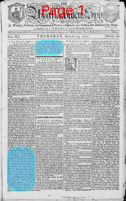 Page thumbnail for The Massachusetts Spy