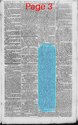 Page thumbnail for The Massachusetts Spy, Or, Thomas's Boston Journal