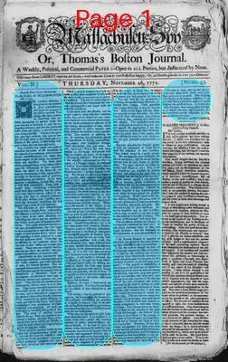 Page thumbnail for The Massachusetts Spy, Or, Thomas's Boston Journal