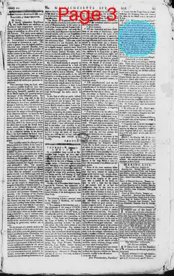 Page thumbnail for The Massachusetts Spy, Or, Thomas's Boston Journal