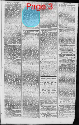 Page thumbnail for The Massachusetts Spy, Or, Thomas's Boston Journal