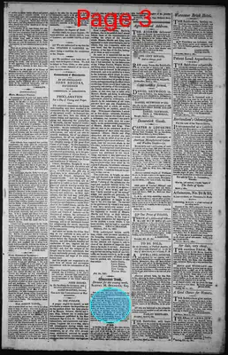 Page thumbnail for Thomas's Massachusetts Spy, Or, Worcester Gazette