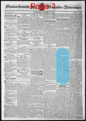 Page thumbnail for Massachusetts Spy And Worcester Advertiser