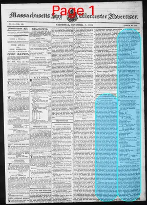 Page thumbnail for Massachusetts Spy And Worcester Advertiser