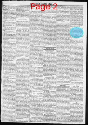 Page thumbnail for Massachusetts Spy And Worcester Advertiser